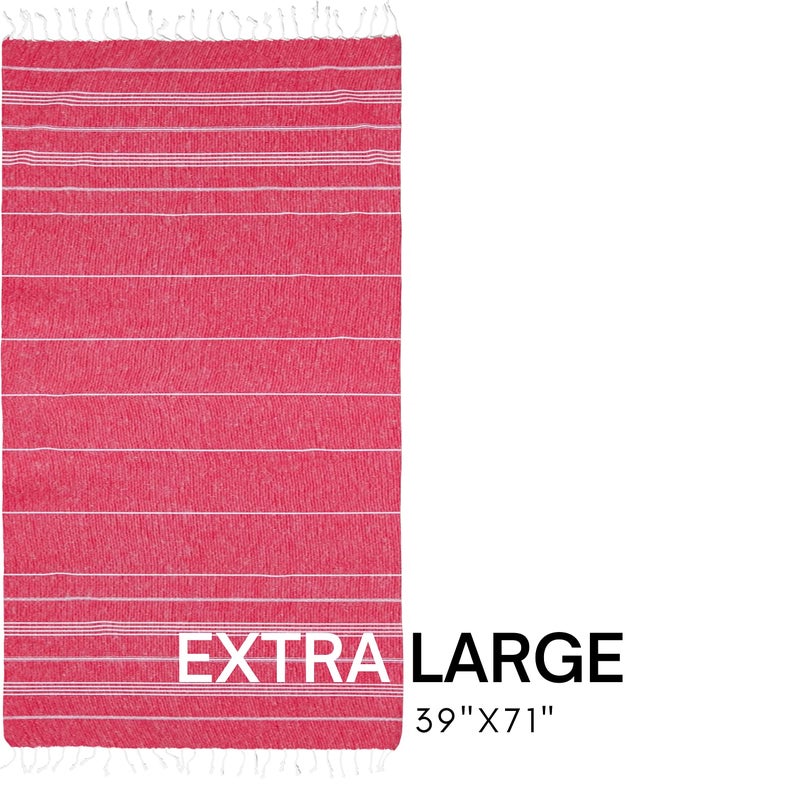 BAY LAUREL Turkish Beach Towel with Travel Bag 39 x 71 Quick Dry Sand Free Lightweight Large Oversized Towels Light - Image 3